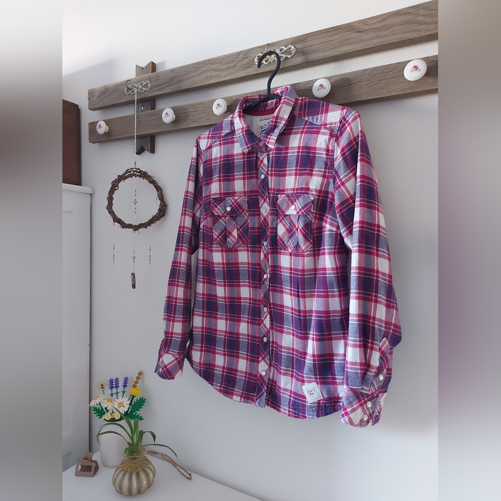 BC Clothing plaid lined jacket